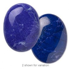 40x30mm Howlite Lapis Oval Cabochons