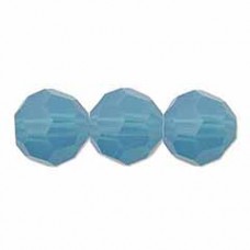 6mm Swarovski Crystal Round Faceted Beads - Caribbean Blue Opal