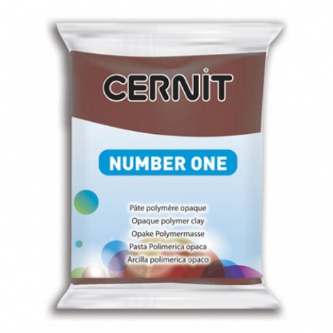 Cernit Polymer Clay - Number One - Brown - 56gm