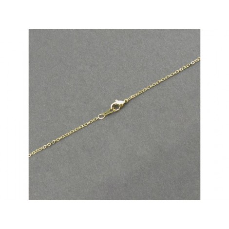18in (46cm) 1.6mm Fine Gold Plated Soldered Filed Cable Necklace - Each 18in (46cm) 1.6mm Fine Gold Plated Soldered Filed Cable Necklace - Each
