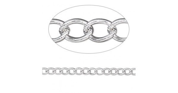3 inch (76mm) 3.5mm Silver Plated Extension Chains - Pack of 5 ...