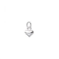6x5mm Sterling Silver Filled Puffed Heart Charms 