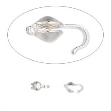 Sterling Silver 6.5x3.5mm Bottom Clamp-on Beadtips
