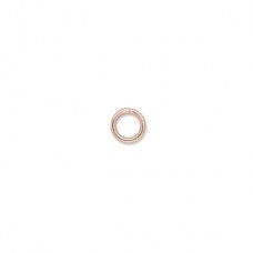 6mm 18ga Copper Plated Brass Closed Jumprings