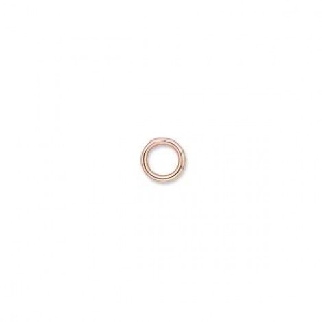 6mm 18ga Copper Plated Brass Closed Jumprings