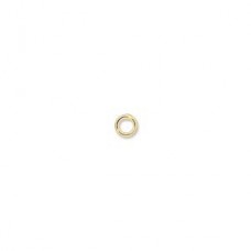 4mm 20ga Gold Plated Brass Closed Jumprings