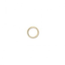 8mm 18ga Gold Plated Brass Closed Jumprings