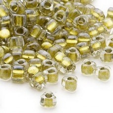 Miyuki 5/0 Triangles - Colour Lined Yellow-Green - 12.5gm