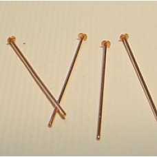 22mm (1") Copper 21ga Headpins