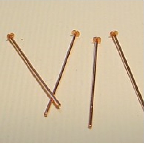 22mm (1") Copper 21ga Headpins
