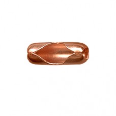 Copper 3.2mm Ball Chain Clasps - Pack of 10