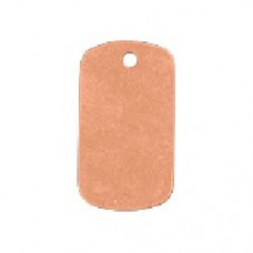 30x16mm 24ga Copper Dog Tags - Pack of 2
