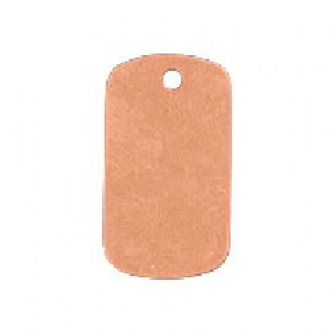 30x16mm 24ga Copper Dog Tags - Pack of 2