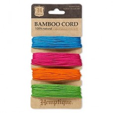 1mm Hemptique Bamboo Cord Mix - Neons - 120ft