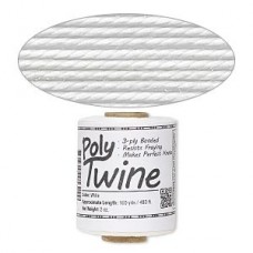 1mm (3ply) Poly Twine - White - 160yd