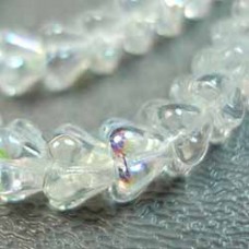 4x6mm Czech Baby Bell Flowers - Crystal AB
