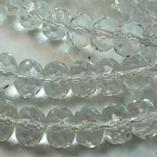 6x9mm Czech Crystal Firepolish Glass Rondelles - Pack of 10