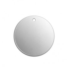 3/4" (19mm) 16ga ImpressArt Aluminium Circle with Hole Premium Stamping Blank