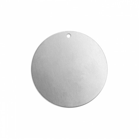 1" (25mm) 16ga ImpressArt Aluminium Circle Premium Stamping Blanks with Hole