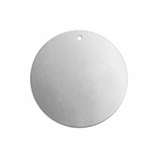 1.25" (31mm) 16ga ImpressArt Aluminium Blank Circle Premium Stamping Blanks with Hole