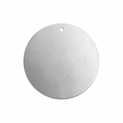 1.25" (31mm) 16ga ImpressArt Aluminium Blank Circle Premium Stamping Blanks with Hole