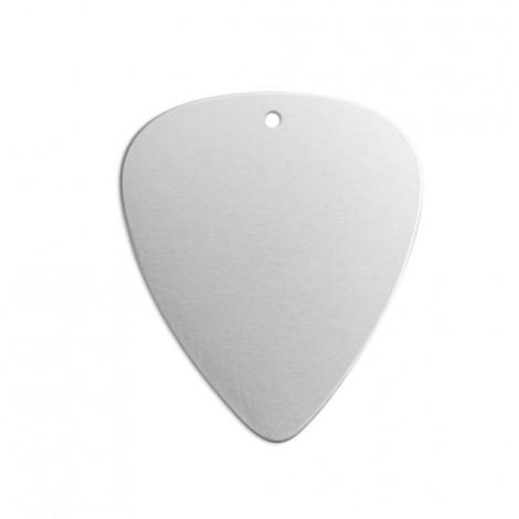 1.5x1" (37.5x25mm) 16ga ImpressArt Premium Aluminium Large Guitar Pick with Hole Premium Blank - Each 1.5x1" (37.5x25mm) 16ga ImpressArt Premium Aluminium Large Guitar Pick with Hole Premium Blank - Each