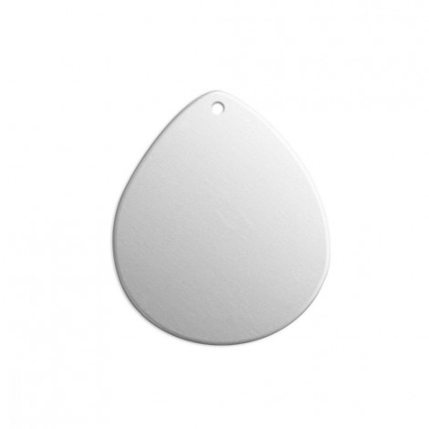 25mm 18ga ImpressArt Alkeme Premium Blank Teardrop Drop with Hole - Pack of 2