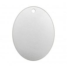 ImpressArt- Premium Metal Stamping Blank, Oval Quality Tag