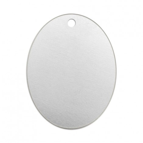 25x38mm 18ga ImpressArt Alkeme Premium Oval Blank with Hole - Each 25x38mm 18ga ImpressArt Alkeme Premium Oval Blank with Hole - Each