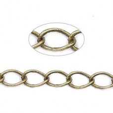 3.8x5.4mm Antique Brass Twisted Cable Chain