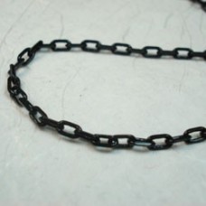 2.2mm Gunmetal Plated Cube Chain - Per metre