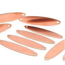 45x10mm 20ga Raw Copper Almond Stamping Blank Link