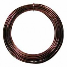12ga Decorative Aluminium Wire - Brown - 12m spool