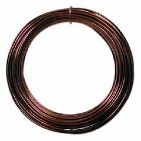 12ga Decorative Aluminium Wire - Brown - 12m spool