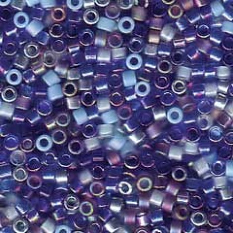 11/0 Miyuki Delica Beads - Caribbean Blue Mix - 7.2gm 11/0 Miyuki Delica Beads - Caribbean Blue Mix - 7.2gm