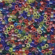 11/0 Miyuki Delica Beads - Rainbow Mix - 7.2gm