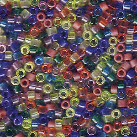 11/0 Miyuki Delica Beads - Rainbow Mix - 7.2gm 11/0 Miyuki Delica Beads - Rainbow Mix - 7.2gm
