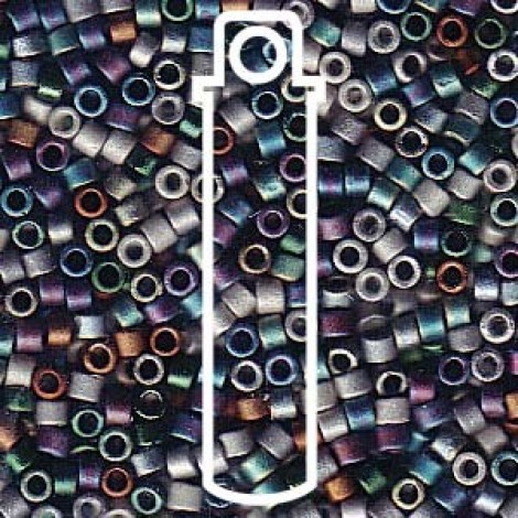 11/0 Miyuki Delica Beads- Matte Heavy Metals Mix - 7.2g 11/0 Miyuki Delica Beads- Matte Heavy Metals Mix - 7.2g