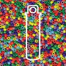11/0 Delica Beads - Opaque Rainbow Mix - 7.2gm