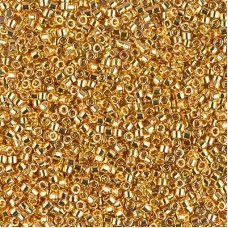 11/0 Delica Seed Beads - 24K Gold Plated - 50gm Factory Pack