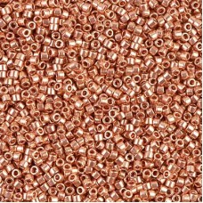 11/0 Delica Seed Beads - Bright Copper Plated - 7.2gm