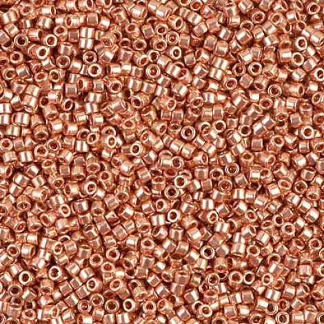 11/0 Delica Seed Beads - Bright Copper Plated - 7.2gm