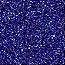 11/0 Delica Seed Beads - Silver Lined Cobalt - 50gm Factory Pack