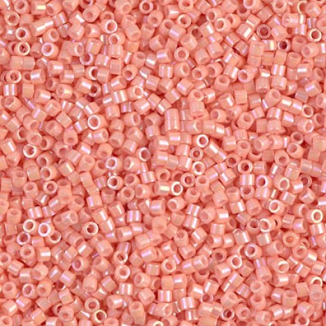 11/0 Delica Seed Beads - Opaque Peach Luster - 100gm Bulk Pack 11/0 Delica Seed Beads - Opaque Peach Luster - 100gm Bulk Pack