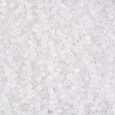11/0 Delica Seed Beads - White Opal  - 7.2gm