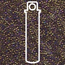 11/0 Delica Seed Beads - Metallic Purple/Gold Iris - 7.2gm