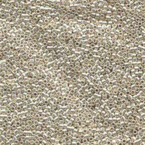 11/0 Miyuki Delica Beads - Galvanized Silver - 50gm