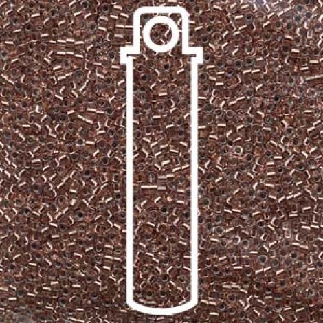 11/0 Delica Seed Beads - Copper Lined Crystal