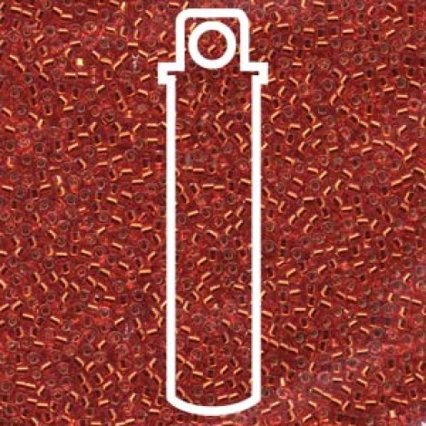11/0 Delica Seed Beads - Silver Lined Flame Red - 7.2gm