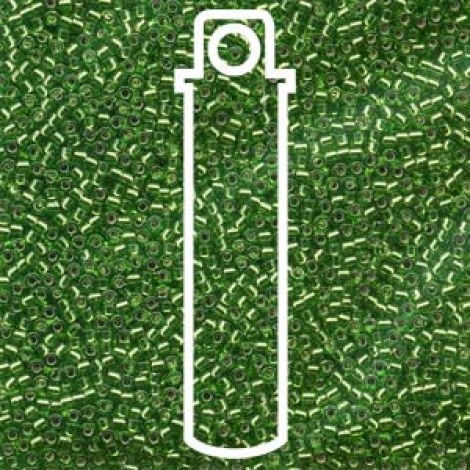 11/0 Delica Seed Beads - Silver Lined Lt Green - 7.2gm